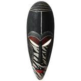 African Resin Wall Mask Décor – Handcrafted Tribal Style Ornaments - A - 