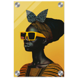 AfroFuturist Muse – Bold Afrocentric Portrait Wall Art Print - Acrylic Print - 20x30 cm / 8x12″ - 