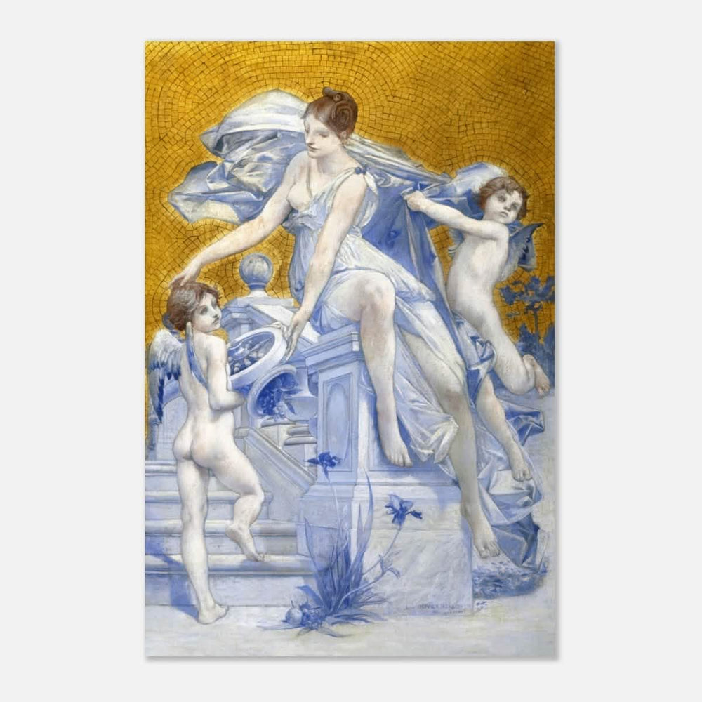 Allegorie De La Fortune by Luc - Olivier Merson | Vintage wall art print - Aluminum Print - 40x60 cm / 16x24″ - 