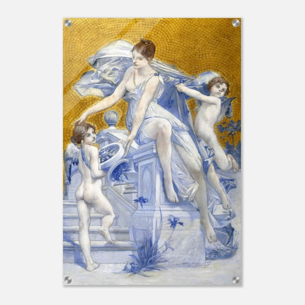 Allegorie De La Fortune by Luc - Olivier Merson | Vintage wall art print - Acrylic Print - 50x75 cm / 20x30″ - 