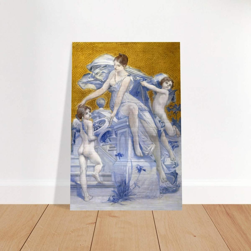 Allegorie De La Fortune by Luc - Olivier Merson | Vintage wall art print - Brushed Aluminum Print - 30x45 cm / 12x18″ - 