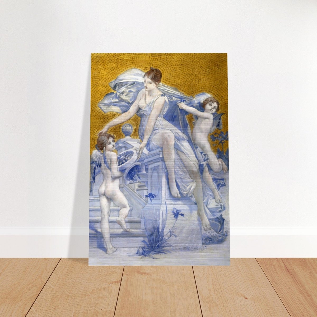 Allegorie De La Fortune by Luc - Olivier Merson | Vintage wall art print - Brushed Aluminum Print - 30x45 cm / 12x18″ - 
