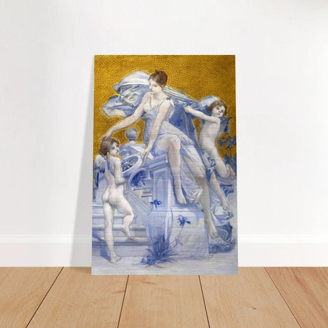 Allegorie De La Fortune by Luc - Olivier Merson | Vintage wall art print - Brushed Aluminum Print - 30x45 cm / 12x18″ - 