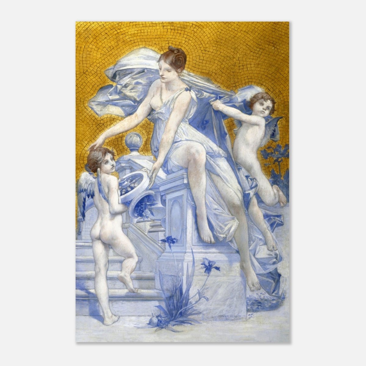 Allegorie De La Fortune by Luc - Olivier Merson | Vintage wall art print - Aluminum Print - 50x75 cm / 20x30″ - 