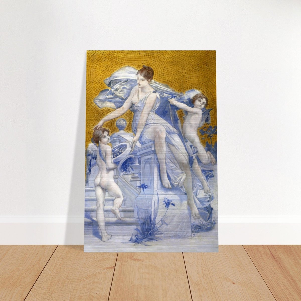 Allegorie De La Fortune by Luc - Olivier Merson | Vintage wall art print - Brushed Aluminum Print - 50x75 cm / 20x30″ - 