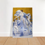 Allegorie De La Fortune by Luc - Olivier Merson | Vintage wall art print - Brushed Aluminum Print - 40x60 cm / 16x24″ - 