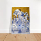 Allegorie De La Fortune by Luc - Olivier Merson | Vintage wall art print - Brushed Aluminum Print - 60x90 cm / 24x36″ - 