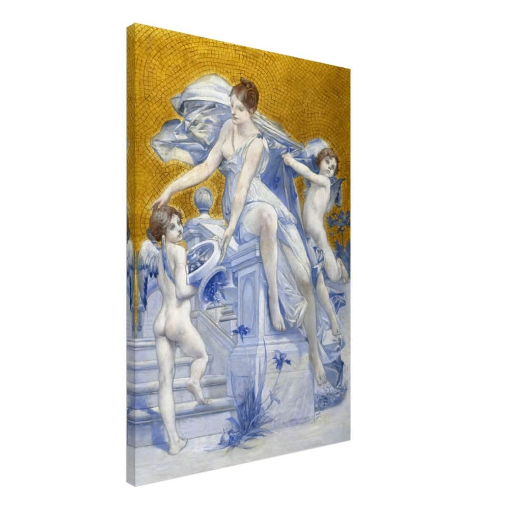 Allegorie De La Fortune by Luc - Olivier Merson | Vintage wall art print - Canvas - 50x75 cm / 20x30″ - 