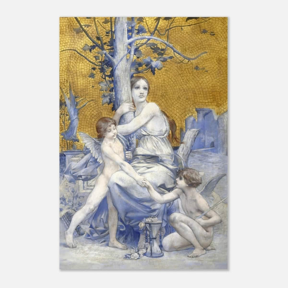 Allégorie du temps by Luc - Olivier Merson | Vintage wall art print | allegory of time - Aluminum Print - 50x75 cm / 20x30″ - 
