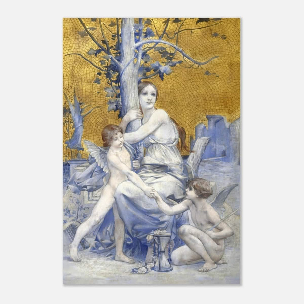 Allégorie du temps by Luc - Olivier Merson | Vintage wall art print | allegory of time - Aluminum Print - 60x90 cm / 24x36″ - 