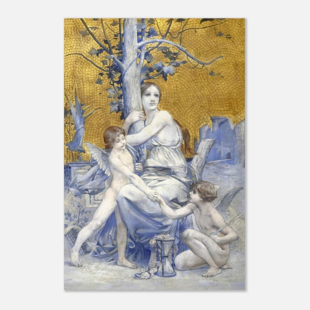 Allégorie du temps by Luc - Olivier Merson | Vintage wall art print | allegory of time - Aluminum Print - 40x60 cm / 16x24″ - 