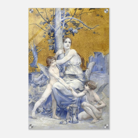Allégorie du temps by Luc - Olivier Merson | Vintage wall art print | allegory of time - Acrylic Print - 40x60 cm / 16x24″ - 