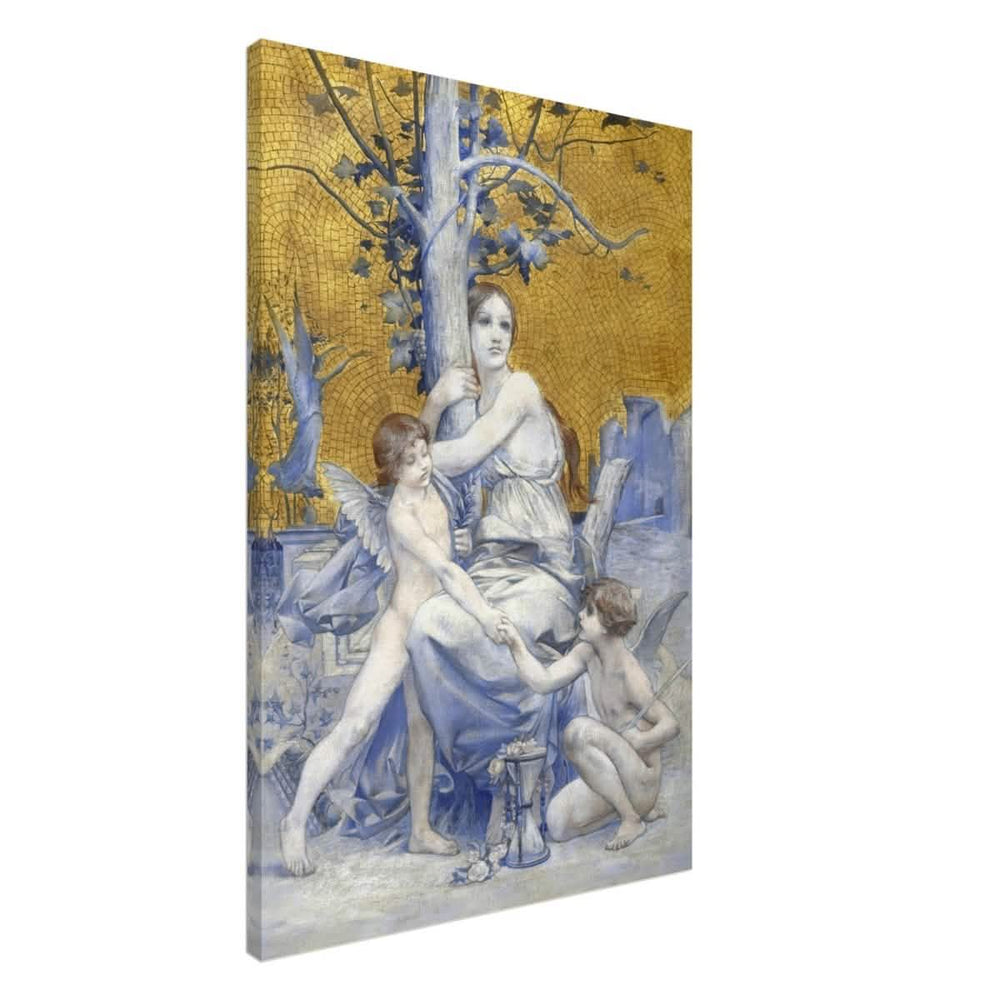 Allégorie du temps by Luc - Olivier Merson | Vintage wall art print | allegory of time - Canvas - 60x90 cm / 24x36″ - 