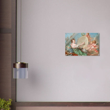 Allegory of Painting by Francois Bouche - Acrylic Print - 40x60 cm / 16x24″ - 