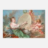 Allegory of Painting by Francois Bouche - Aluminum Print - 60x90 cm / 24x36″ - 
