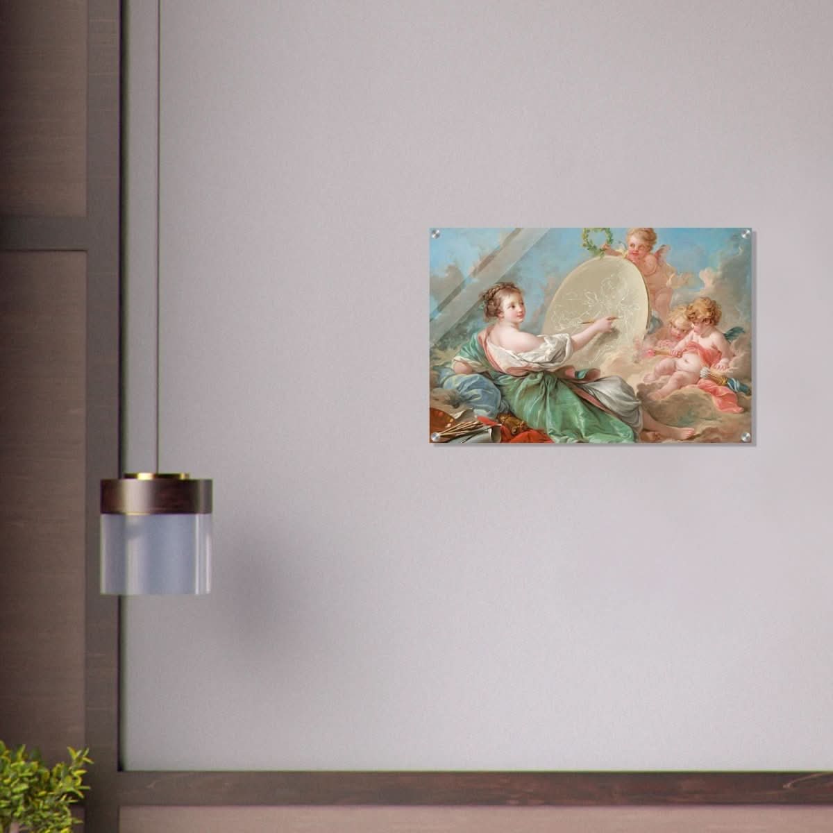 Allegory of Painting by Francois Bouche - Acrylic Print - 50x75 cm / 20x30″ - 