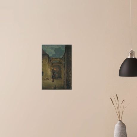Alley in the evening by Lajos Csordák - Canvas - 40x60 cm / 16x24″ - Slim