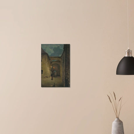 Alley in the evening by Lajos Csordák - Canvas - 40x60 cm / 16x24″ - Thick
