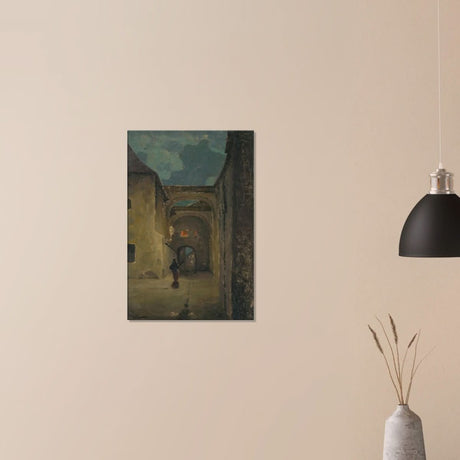 Alley in the evening by Lajos Csordák - Canvas - 50x75 cm / 20x30″ - Thick