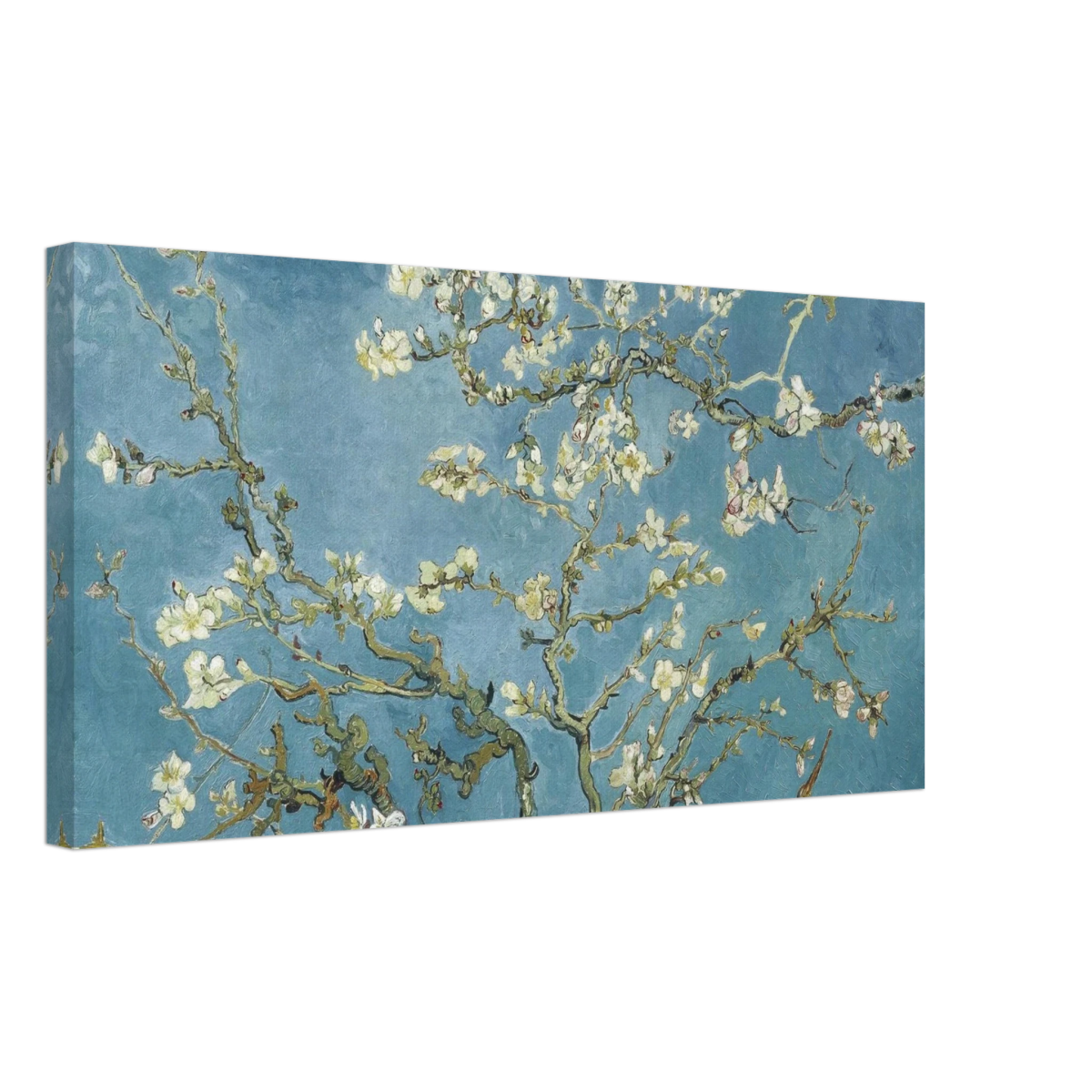 Almond Blossom Serenity – Van Gogh Inspired Wall Art Print - Canvas - 30x60 cm / 12x24″ - 