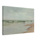Along the Shore – William Trost Richards Coastal Wall Art Print - Canvas - 30x45 cm / 12x18″ - 