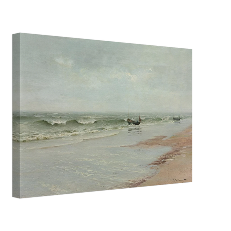 Along the Shore – William Trost Richards Coastal Wall Art Print - Canvas - 30x45 cm / 12x18″ - 