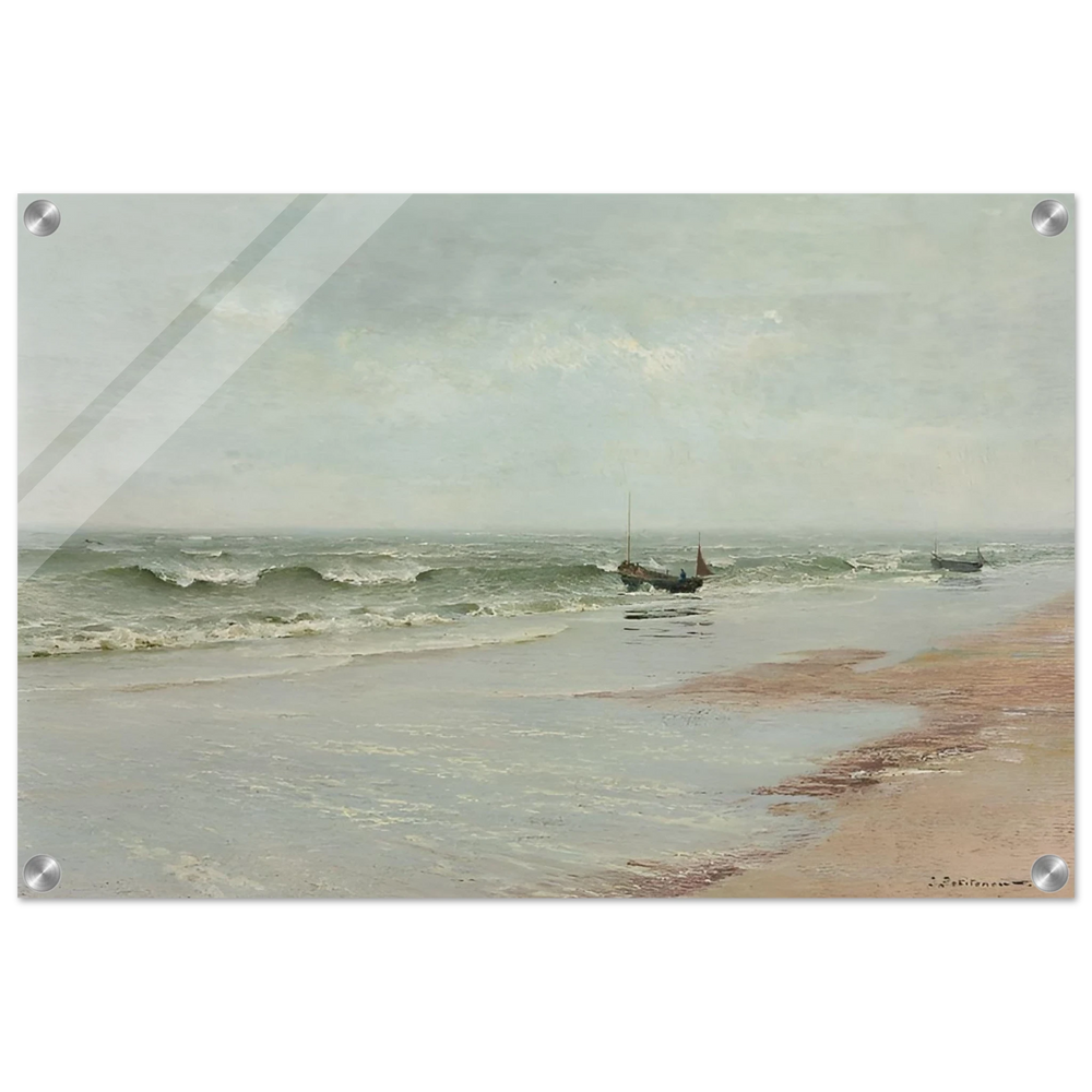 Along the Shore – William Trost Richards Coastal Wall Art Print - Acrylic Print - 40x60 cm / 16x24″ - 