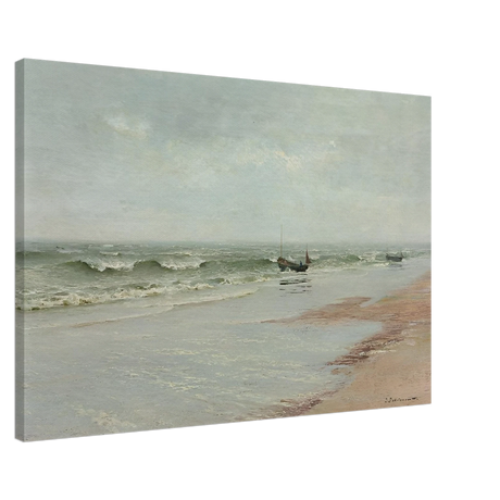 Along the Shore – William Trost Richards Coastal Wall Art Print - Canvas - 60x90 cm / 24x36″ - 