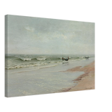 Along the Shore – William Trost Richards Coastal Wall Art Print - Canvas - 40x60 cm / 16x24″ - 