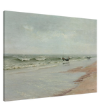 Along the Shore – William Trost Richards Coastal Wall Art Print - Canvas - 70x100 cm / 28x40″ - 
