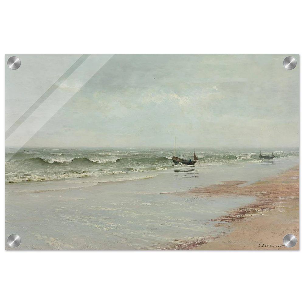 Along the Shore – William Trost Richards Coastal Wall Art Print - Acrylic Print - 30x45 cm / 12x18″ - 