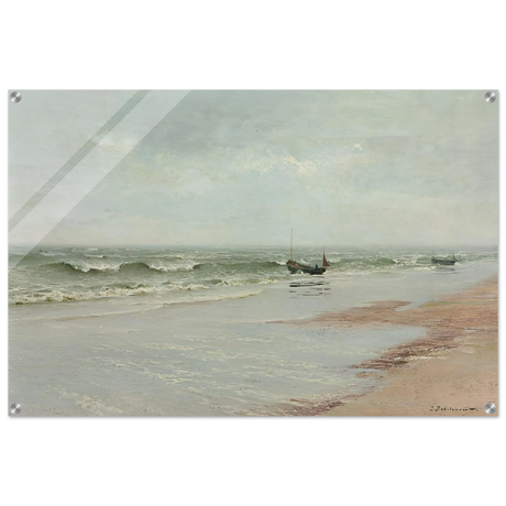 Along the Shore – William Trost Richards Coastal Wall Art Print - Acrylic Print - 60x90 cm / 24x36″ - 