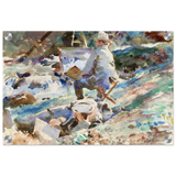 An Artist at His Easel (1914) by John Singer Sargent | Wall art Print | Vintage Collection - Acrylic Print - 30x45 cm / 12x18″ - 