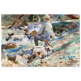 An Artist at His Easel (1914) by John Singer Sargent | Wall art Print | Vintage Collection - Acrylic Print - 50x75 cm / 20x30″ - 
