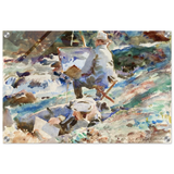 An Artist at His Easel (1914) by John Singer Sargent | Wall art Print | Vintage Collection - Acrylic Print - 40x60 cm / 16x24″ - 