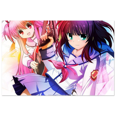 Angel Beats! Dynamic Duo - 30x45 cm / 12x18″ - Aluminum Print - 