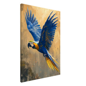 Animal Kingdom Wall art print collection | Blue and Gold Macaw | Contemporary animal art print - Canvas - 70x100 cm / 28x40″ - Thick