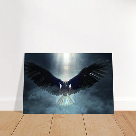 Animal Kingdom Wall art print collection | Eagle - Brushed Aluminum Print - 50x75 cm / 20x30″ - 