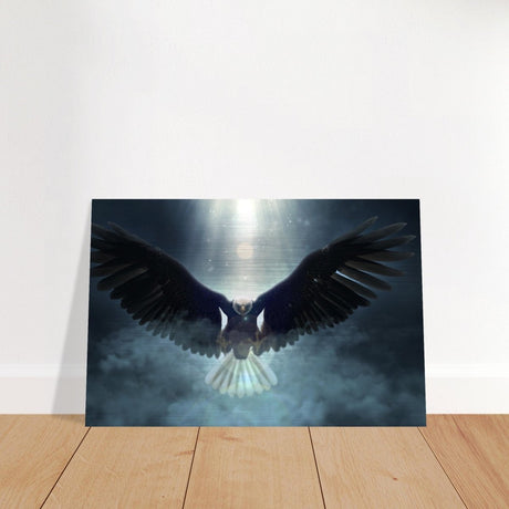 Animal Kingdom Wall art print collection | Eagle - Brushed Aluminum Print - 60x90 cm / 24x36″ - 
