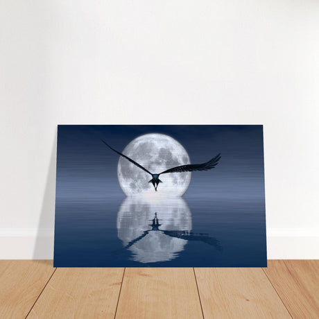 Animal Kingdom Wall art print collection | Eagle - Brushed Aluminum Print - 60x90 cm / 24x36″ - 