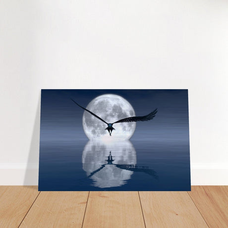 Animal Kingdom Wall art print collection | Eagle - Brushed Aluminum Print - 40x60 cm / 16x24″ - 