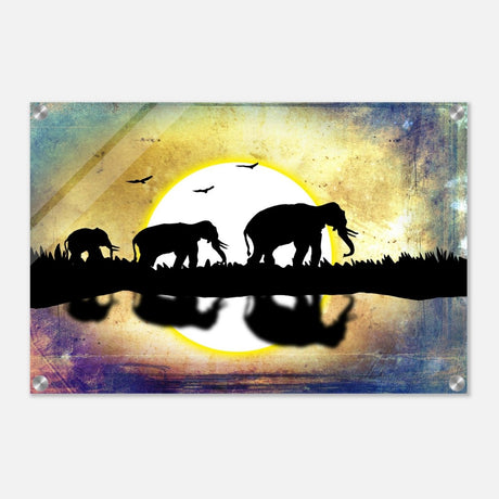 Animal Kingdom Wall art print collection | Elephants - Acrylic Print - 40x60 cm / 16x24″ - 