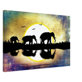 Animal Kingdom Wall art print collection | Elephants - Canvas - 50x75 cm / 20x30″ - 