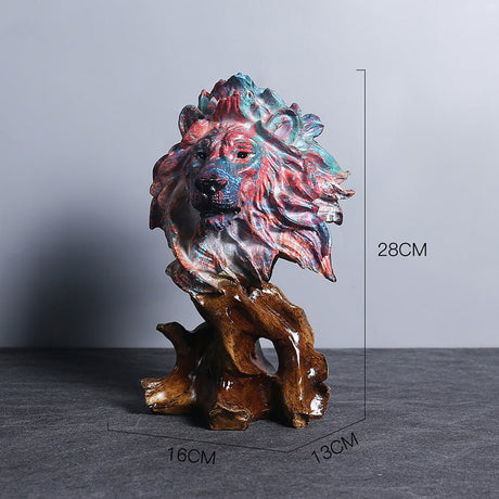 Animal Sculpture Handcrafted Ornaments - Lion - 