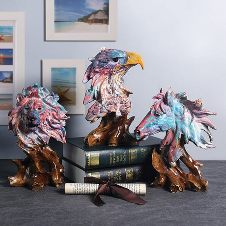 Animal Sculpture Handcrafted Ornaments - Lion - 