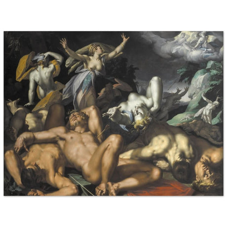 Apollo and Diana Punishing Niobe by Killing her Children by Abraham Bloemaert | Vintage wall art print - Aluminum Print - 30x40 cm / 12x16″ - 