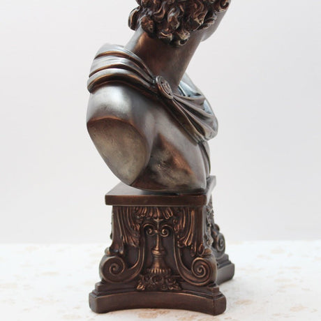 Apollo Bust Sculpture – Classical Bronze Art Décor - Bronze - 