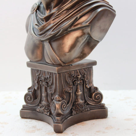 Apollo Bust Sculpture – Classical Bronze Art Décor - Bronze - 