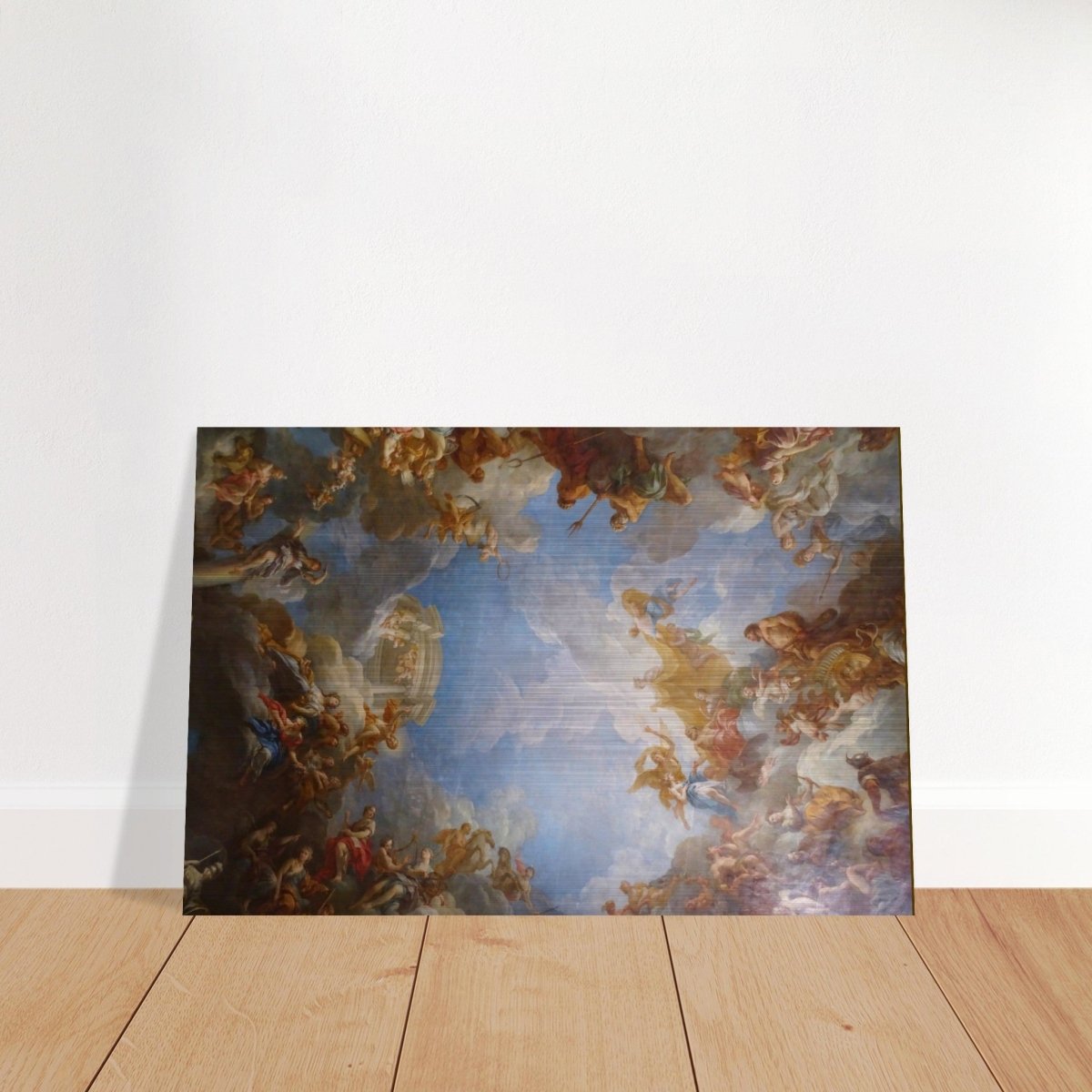 Apothèse d’Hercuele by François Le Moyne - Brushed Aluminum Print - 40x60 cm / 16x24″ - 