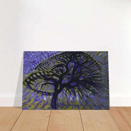 Apple Tree, Pointillist Version (1908–1909) by Piet Mondrian | Vintage wall art print - Brushed Aluminum Print - 60x90 cm / 24x36″ - 